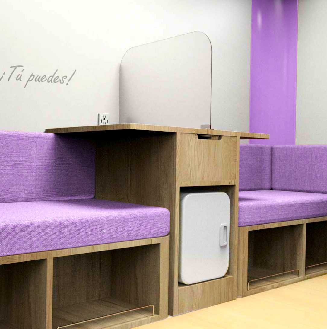 Interior de la cabina Cabi Tandem